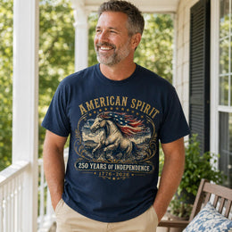 American Spirit Shirt, America 250 Horse Tee, 250 Years of Independence Shirt, Patriotic Western Shirt, 1776 2026 Comfort Colors
