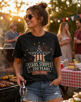 Stars and Stripes Shirt, America 250 Shirt, Patriotic 1776 2026 Tee, Fourth of July Shirt, 250 Years Anniversary Shirt, USA Freedom Tee