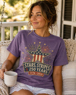 Stars and Stripes Shirt, America 250 Shirt, Patriotic 1776 2026 Tee, Fourth of July Shirt, 250 Years Anniversary Shirt, USA Freedom Tee