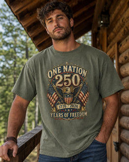 One Nation 250 Shirt, America 250 Shirt, Patriotic Eagle Tee, 1776 2026 Shirt, 250 Years of Freedom Tee, Fourth of July Shirt