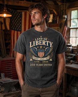 Land of Liberty Shirt, America 250 Shirt, Patriotic Freedom Tee, 1776 2026 Shirt, 250 Years United Shirt, Fourth of July Tee