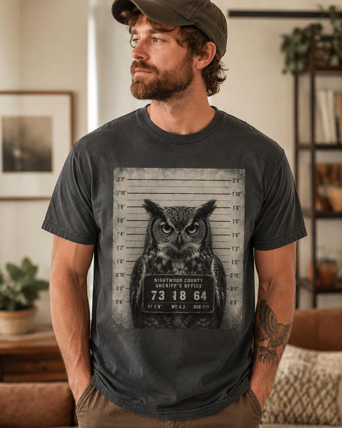 Owl Mugshot Shirt