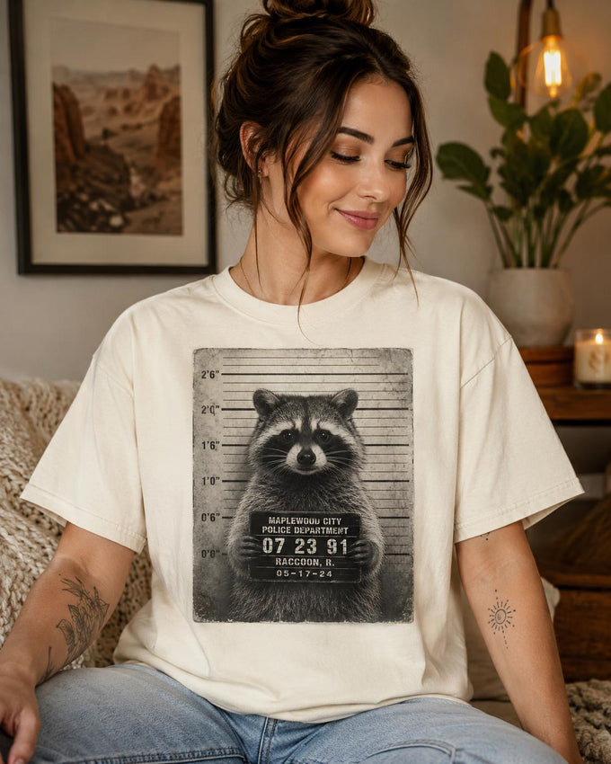 Raccoon Mugshot Shirt
