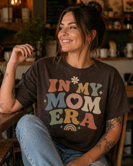In My Mom Era Shirt, Trendy Mom Tee, Cute Mama Shirt, Retro Mom Graphic Tee, Aesthetic Mom Shirt, Motherhood Era Tee