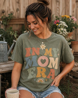 In My Mom Era Shirt, Trendy Mom Tee, Cute Mama Shirt, Retro Mom Graphic Tee, Aesthetic Mom Shirt, Motherhood Era Tee