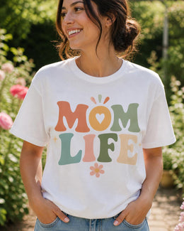 Mom Life Shirt, Cute Mom Tee, Trendy Mama Shirt, Aesthetic Mom Shirt, Retro Mom Graphic Tee, Minimalist Mom Shirt