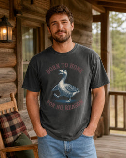 Funny Goose Shirt, Born To Honk For No Reason Tee, Sarcastic Goose Shirt, Funny Animal Shirt, Comfort Colors Tee