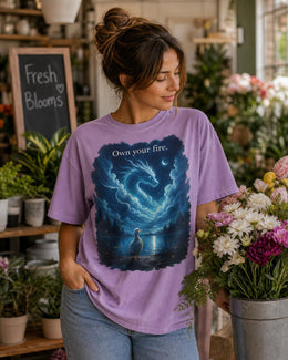 Own Your Fire Shirt, Funny Duck Dragon Tee, Remember Who You Are Shirt, Weird Animal Meme Comfort Colors T-Shirt