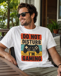 Do Not Disturb I'm Gaming Shirt, Funny Gamer Tee, Video Game Shirt, Gaming Gift, Comfort Colors T-Shirt
