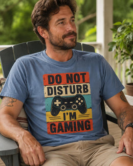 Do Not Disturb I'm Gaming Shirt, Funny Gamer Tee, Video Game Shirt, Gaming Gift, Comfort Colors T-Shirt