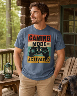 Gaming Mode Activated Shirt, Funny Gamer Tee, Video Game Shirt, Gaming Gift, Comfort Colors T-Shirt