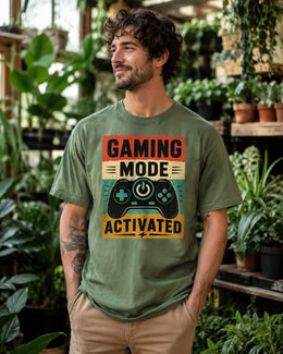Gaming Mode Activated Shirt, Funny Gamer Tee, Video Game Shirt, Gaming Gift, Comfort Colors T-Shirt