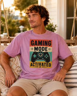 Gaming Mode Activated Shirt, Funny Gamer Tee, Video Game Shirt, Gaming Gift, Comfort Colors T-Shirt
