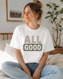 All Good Shirt, Funny Mental Health Tee, Sarcastic Shirt, Anxiety Humor Shirt, Introvert Comfort Colors T-Shirt