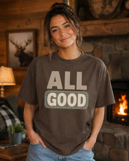 All Good Shirt, Funny Mental Health Tee, Sarcastic Shirt, Anxiety Humor Shirt, Introvert Comfort Colors T-Shirt