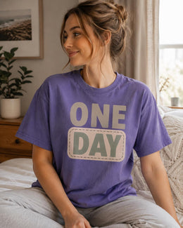One Day Shirt, Funny Mental Health Tee, Anxiety Humor Shirt, Introvert Shirt, Self Care Comfort Colors T-Shirt