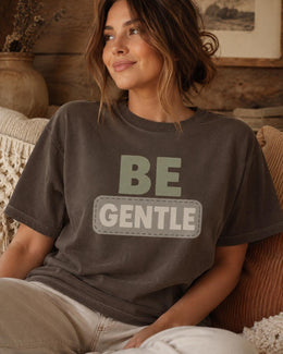 Be Gentle Shirt, Mental Health Tee, Self Care Shirt, Anxiety Support Shirt, Introvert Comfort Colors T-Shirt