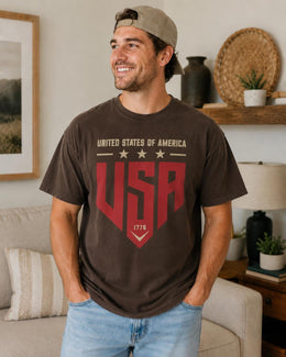 United States Of America Shirt, USA 1776 Tee, Patriotic Shirt, 4th Of July Comfort Colors T-Shirt, USA Gift