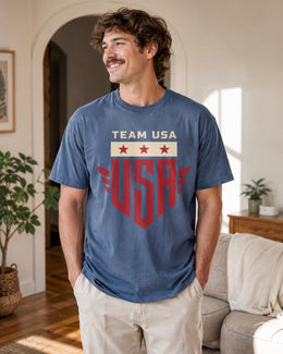 Team USA Shirt, Patriotic USA Tee, 4th Of July Shirt, American Pride Comfort Colors T-Shirt, USA Gift