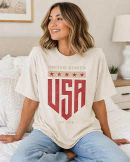 United States USA Shirt, Est 1776 Patriotic Shirt, 4th Of July Tee, American Pride Comfort Colors T-Shirt