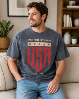 United States USA Shirt, Est 1776 Patriotic Shirt, 4th Of July Tee, American Pride Comfort Colors T-Shirt