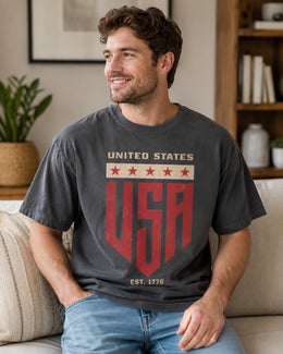United States USA Shirt, Est 1776 Patriotic Shirt, 4th Of July Tee, American Pride Comfort Colors T-Shirt