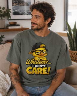 Whatever I Don't Care Shirt, Funny Duck Shirt, Sarcastic Shirt, Funny Animal Tee, Attitude Comfort Colors T-Shirt