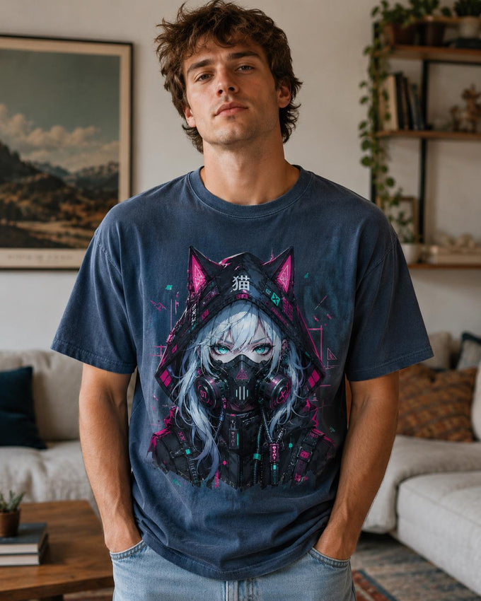 Cyber Cat Girl Shirt