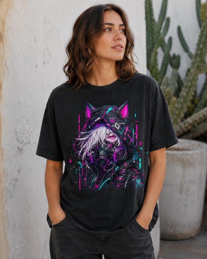 Cyber Cat Girl Shirt