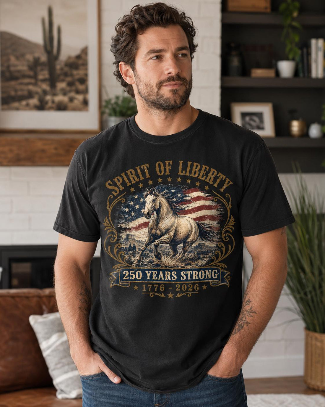 Spirit Of Liberty Horse Shirt