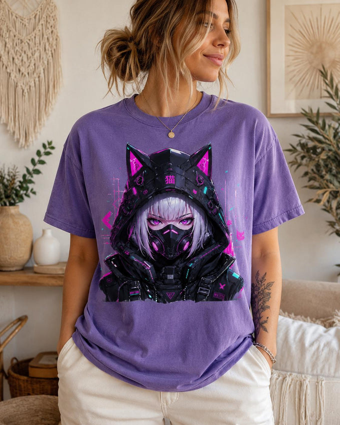 Cyber Cat Girl Shirt