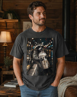 Raccoon Milkshake Shirt, Funny Trash Panda Tee, Coffee Frappuccino Comfort Colors T-Shirt, Cute Animal Gift