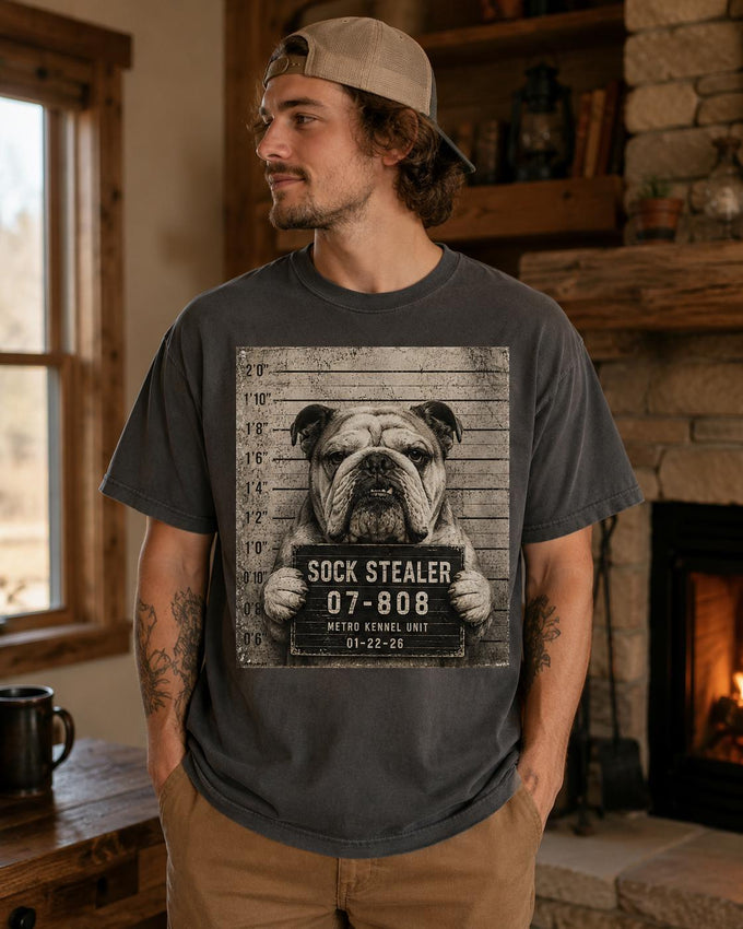 Sock Stealer Bulldog Shirt