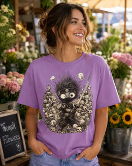 Spooky Ninja Shirt, Halloween Samurai Warrior Tee, Cute Dark Fantasy Comfort Colors T-Shirt, Anime Lover Gift