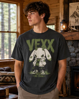 Vexx Bunny Shirt, Creepy Cute Anime Rabbit Tee, Goth Streetwear Comfort Colors T-Shirt, Spooky Bunny Gift