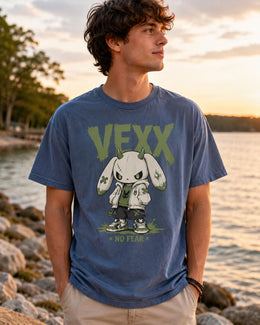 Vexx Bunny Shirt, Creepy Cute Anime Rabbit Tee, Goth Streetwear Comfort Colors T-Shirt, Spooky Bunny Gift