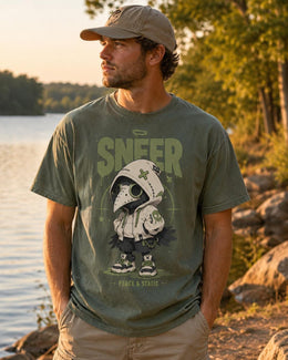Sneer Plague Crow Shirt, Creepy Cute Anime Bird Tee, Goth Streetwear Comfort Colors T-Shirt, Spooky Halloween Gift