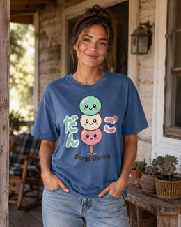 Kawaii Dango Shirt, Cute Japanese Dessert Tee, Pastel Mochi Comfort Colors T-Shirt, Dango Darling Gift