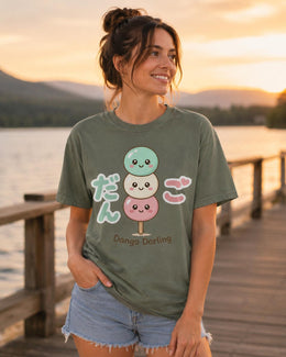 Kawaii Dango Shirt, Cute Japanese Dessert Tee, Pastel Mochi Comfort Colors T-Shirt, Dango Darling Gift