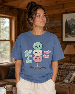 Kawaii Dango Shirt, Cute Japanese Dessert Tee, Pastel Mochi Comfort Colors T-Shirt, Dango Darling Gift
