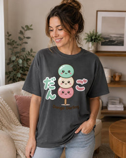 Kawaii Dango Shirt, Cute Japanese Dessert Tee, Pastel Mochi Comfort Colors T-Shirt, Dango Darling Gift