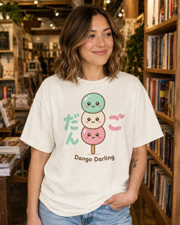 Kawaii Dango Shirt, Cute Japanese Dessert Tee, Pastel Mochi Comfort Colors T-Shirt, Dango Darling Gift