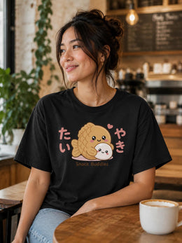 Snack Buddies Shirt, Cute Kawaii Taiyaki Mochi Tee, Japanese Dessert Comfort Colors T-Shirt, Sweet Foodie Gift