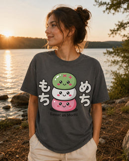 Sweet as Mochi Shirt, Cute Kawaii Japanese Dessert Tee, Pastel Comfort Colors T-Shirt, Mochi Lover Gift