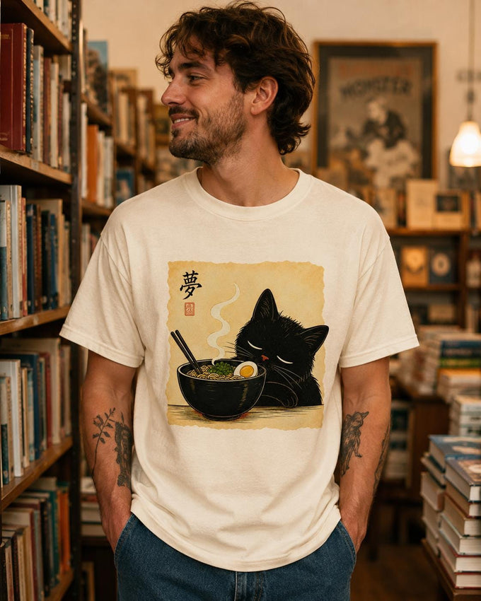 Sleepy Ramen Cat Shirt