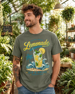 Lemonade Shirt, Coastal Breeze Summer Tee, Sip and Relax Comfort Colors T-Shirt, Beach Vacation Gift