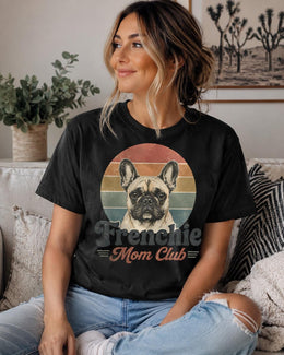 Frenchie Mom Club Shirt, French Bulldog Retro Tee, Comfort Colors T-Shirt, Dog Mom Gift