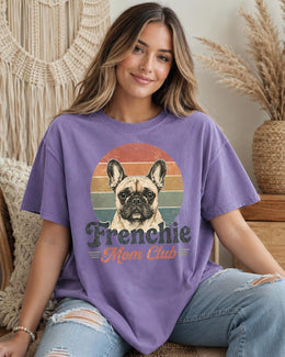 Frenchie Mom Club Shirt, French Bulldog Retro Tee, Comfort Colors T-Shirt, Dog Mom Gift
