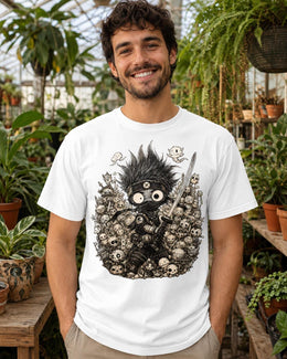 Spooky Ninja Shirt, Halloween Samurai Warrior Tee, Cute Dark Fantasy Comfort Colors T-Shirt, Anime Lover Gift