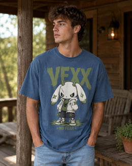 Vexx Bunny Shirt, Creepy Cute Anime Rabbit Tee, Goth Streetwear Comfort Colors T-Shirt, Spooky Bunny Gift